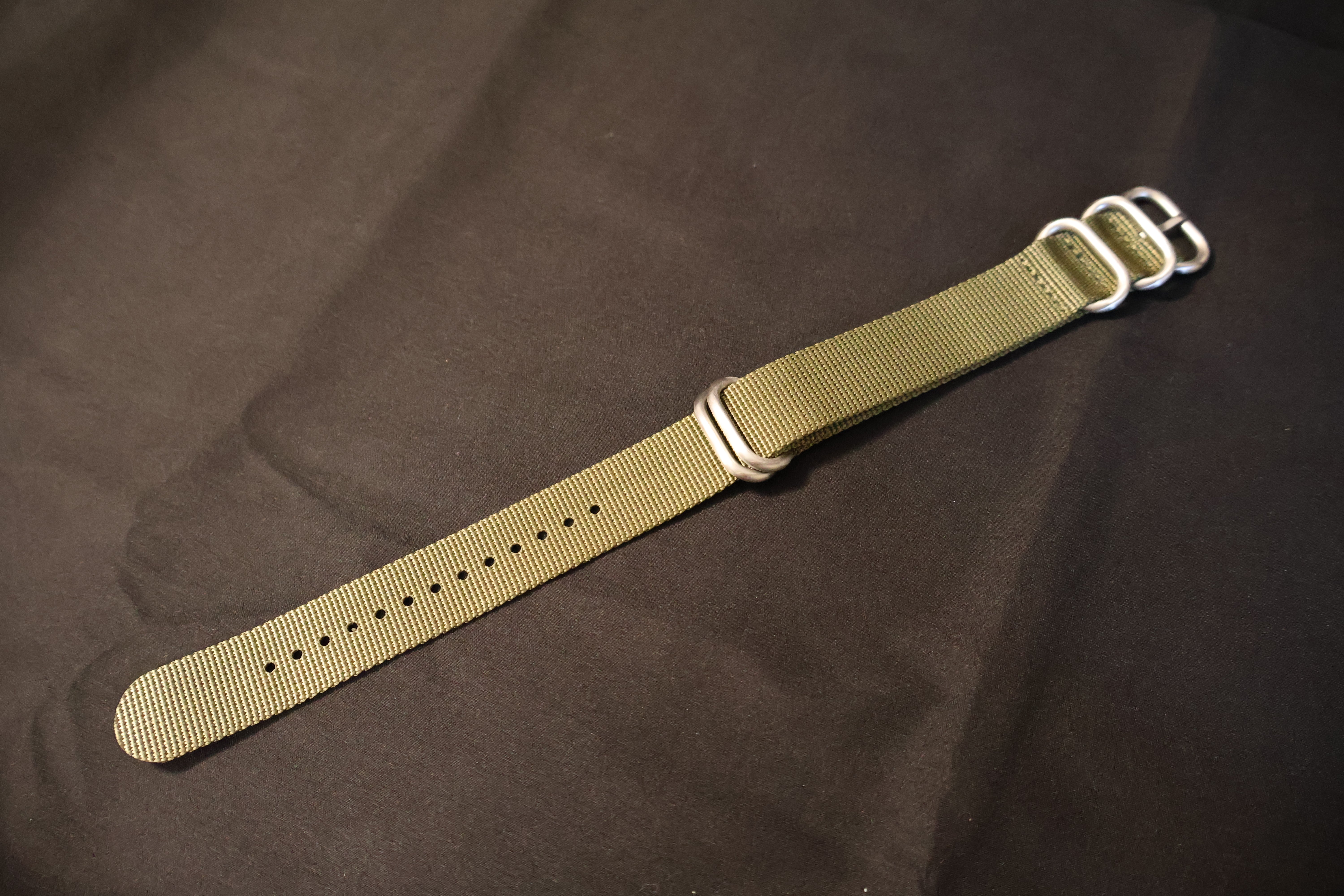 Olive Drab Green ZULU Nylon Strap