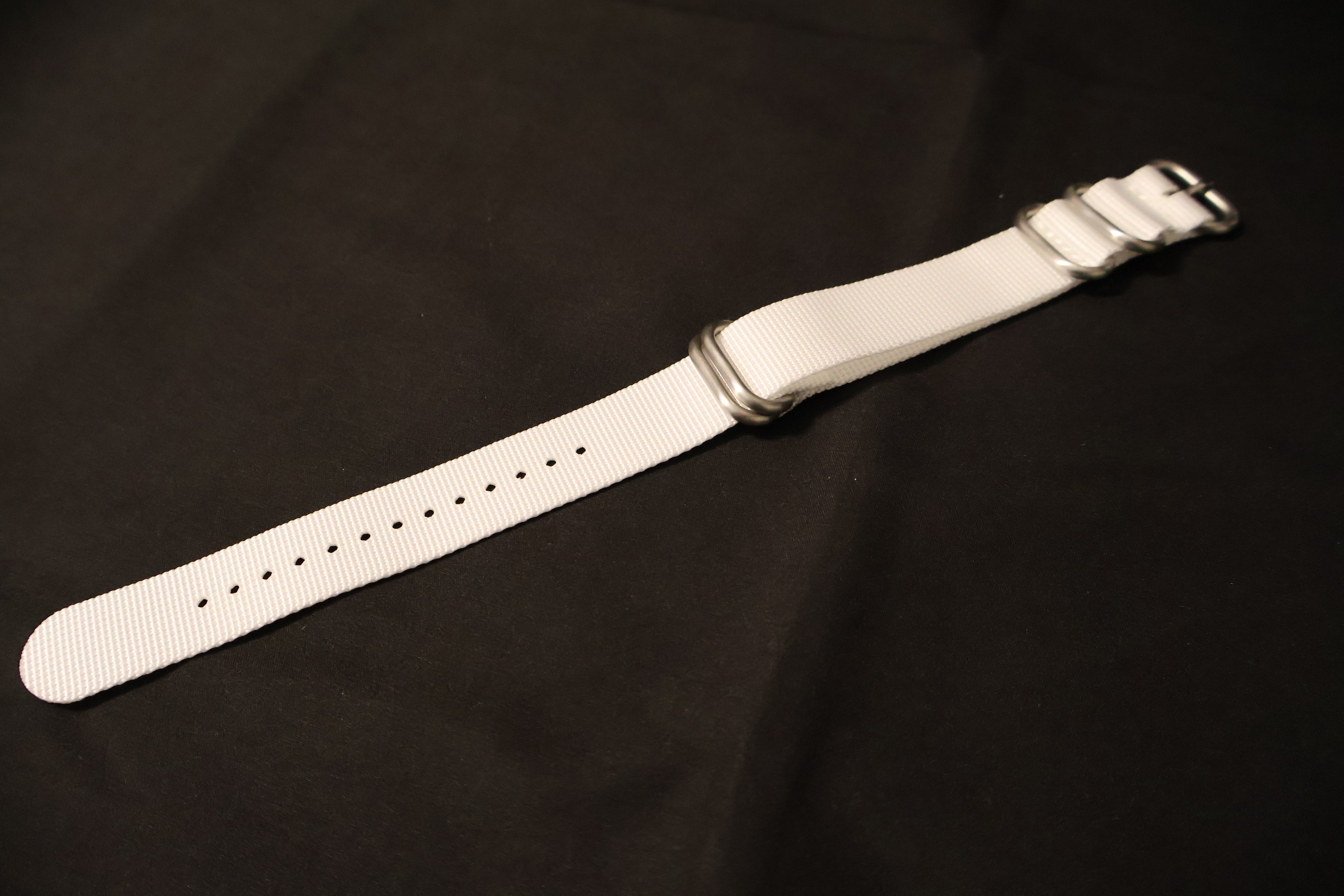 White ZULU Nylon Strap