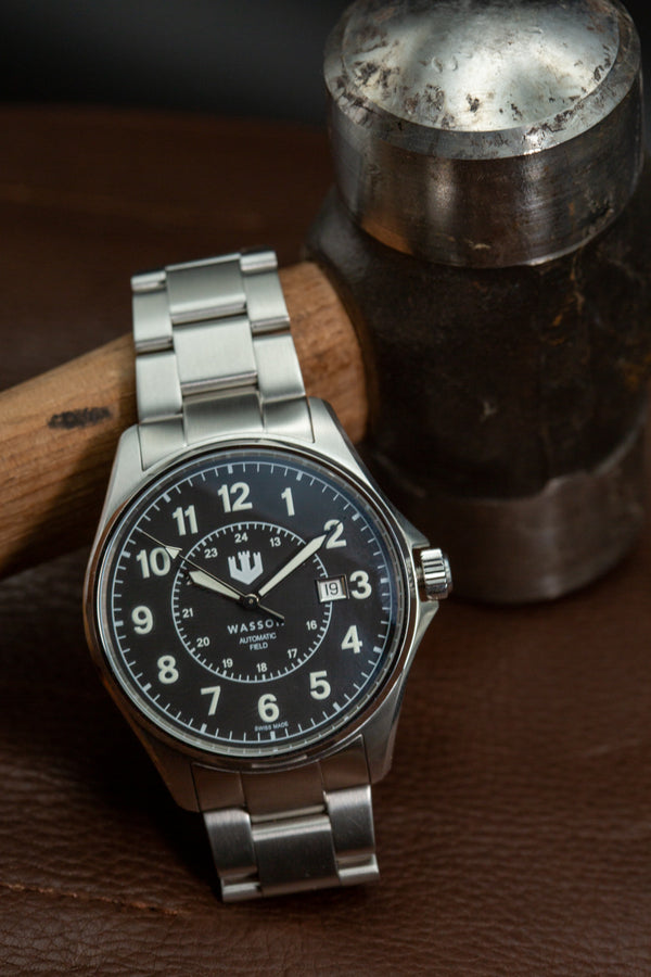 Automatic Field Watch - Micah 6:8 - BLACK DIAL