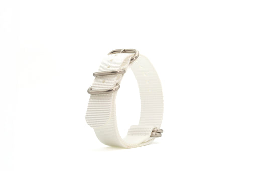 White ZULU Nylon Strap - 22mm