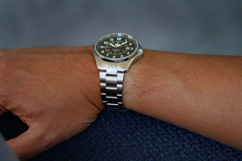 Automatic Field Watch with Stainless Steel Bracelet