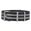 Black and Gray NATO Nylon Strap - 20mm