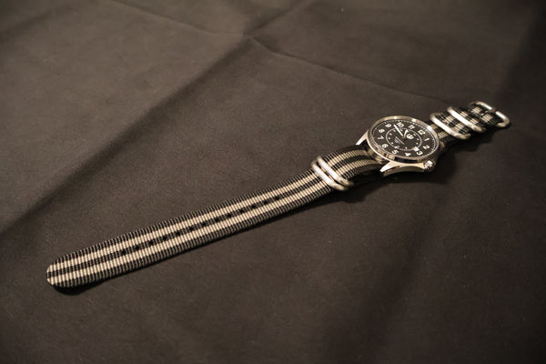 Black and Gray ZULU Nylon Strap