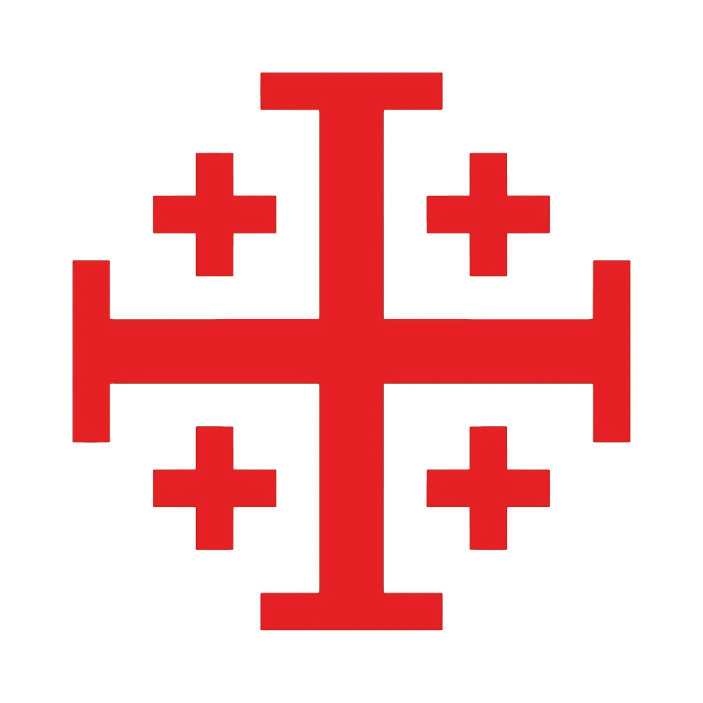 Jerusalem Cross Sticker
