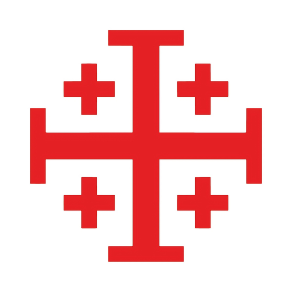 Jerusalem Cross Sticker