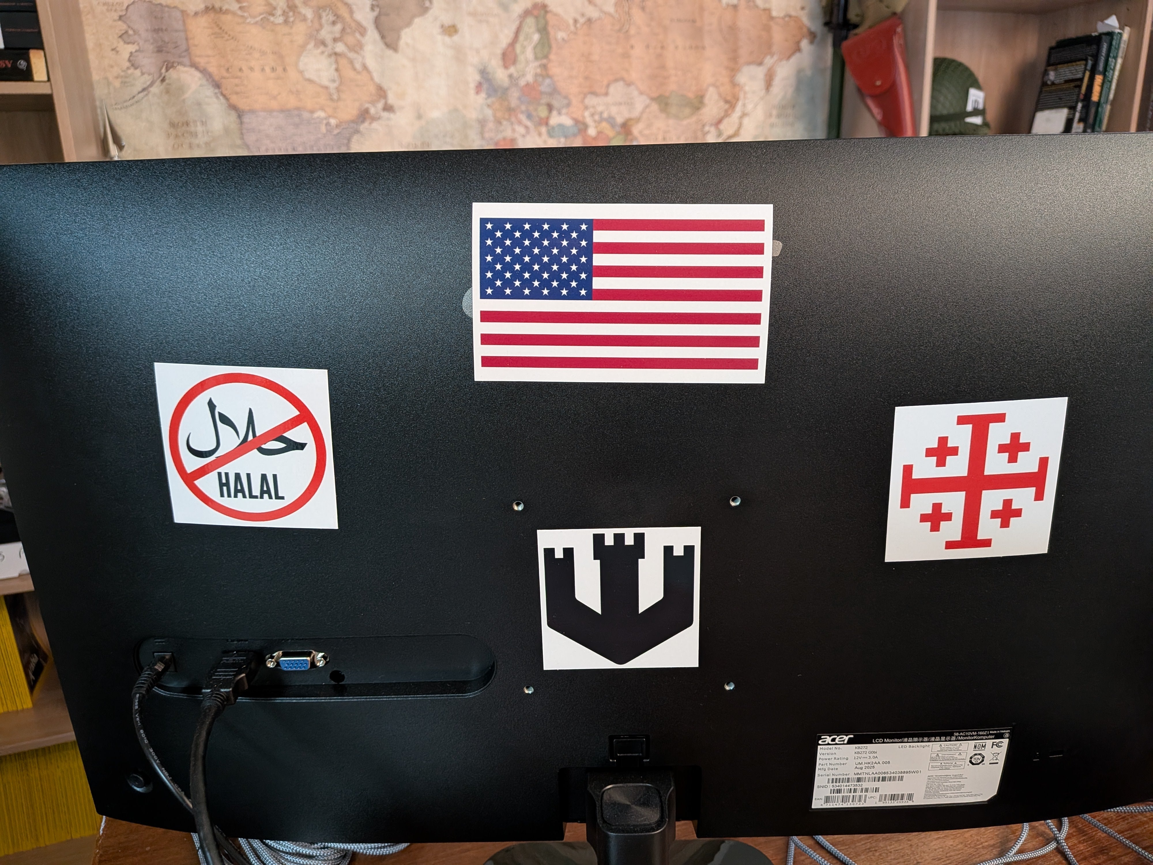 American Flag Sticker