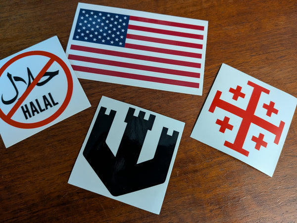 American Flag Sticker