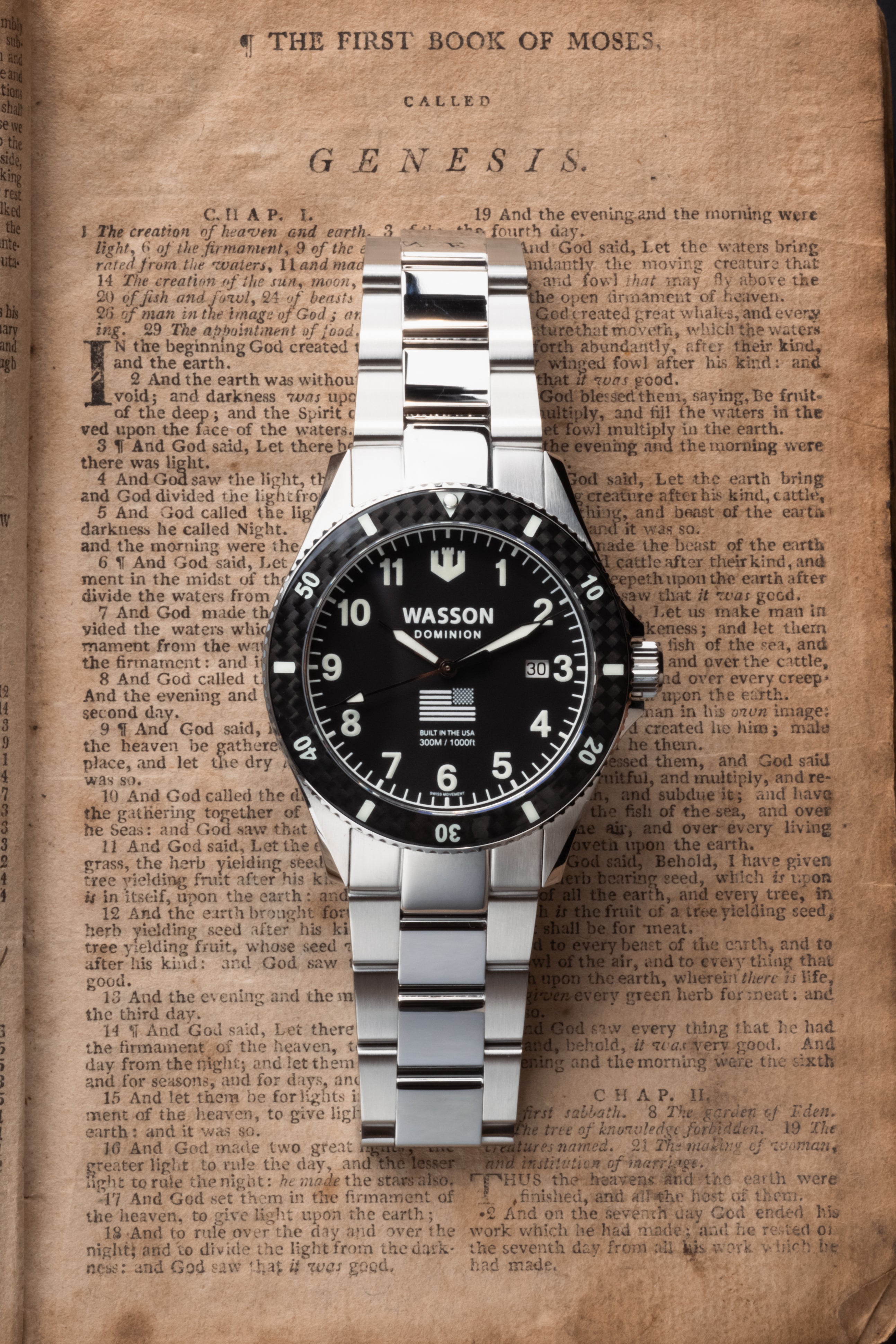 DOMINION Dive Watch (Gen. 1:28) - BLACK