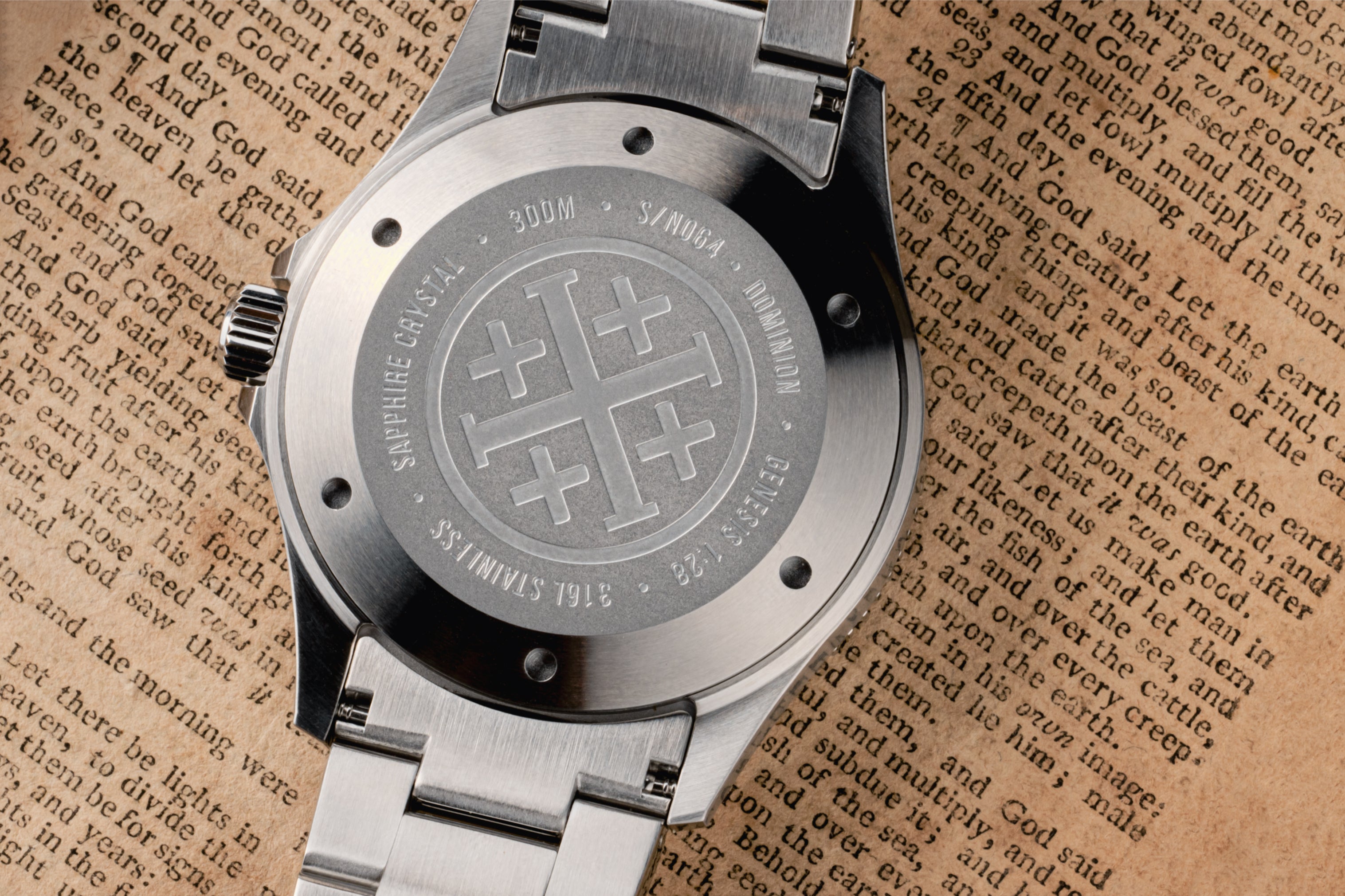 DOMINION Dive Watch (Gen. 1:28) - BLACK