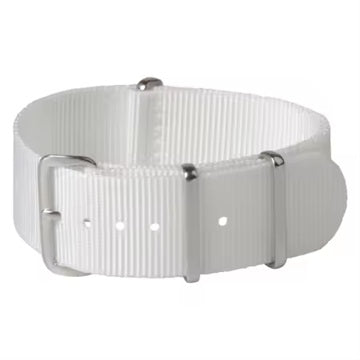 White NATO Nylon Strap - 20mm